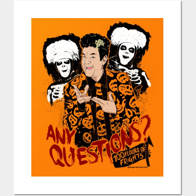 David S Pumpkins, Any Questions? Wall Art by RangerRob